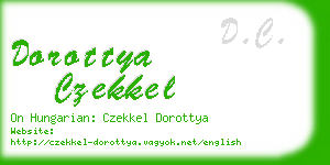 dorottya czekkel business card